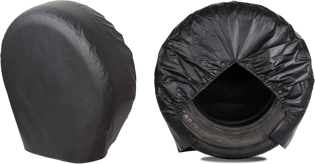 Heavy Duty Thicken Tire Covers for RV Wheel, 4 Pack, for Diameter 27"-29", Charcoal T756