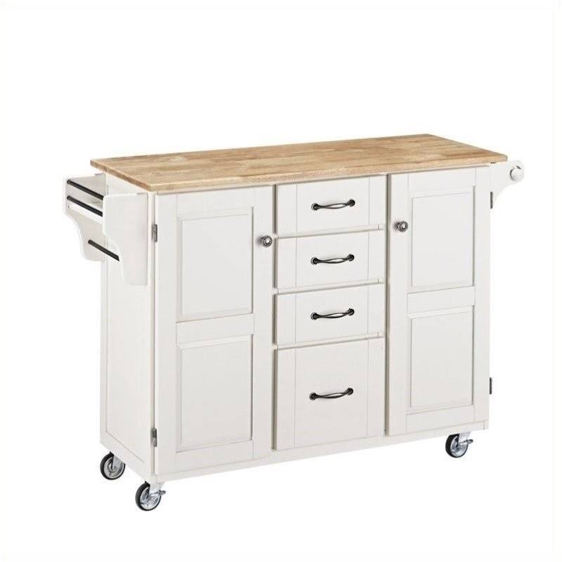 White Kitchen Cart I8408