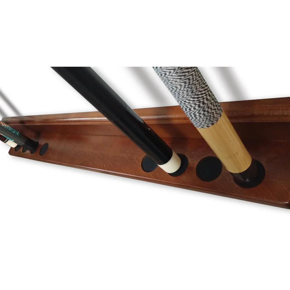 Solid Wood Cue Rack with Black Finish G23941