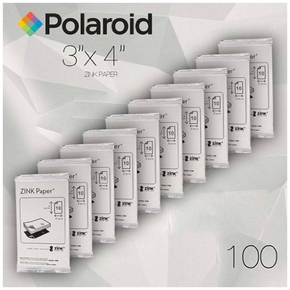 100 Pc 3x4 inch Zink Photo Paper for Z340 Camera & GL10 Printer Y92851
