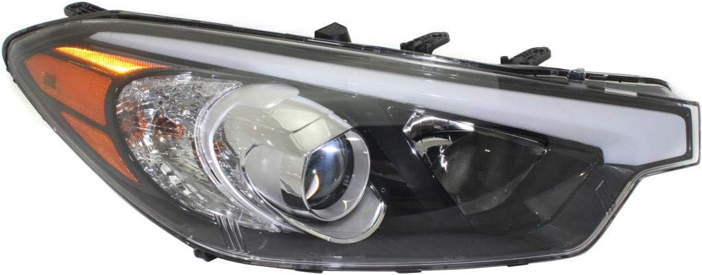 Headlight Assembly for Kia Forte Forte5 2014 2015 2016 Passenger Side Halogen L95024