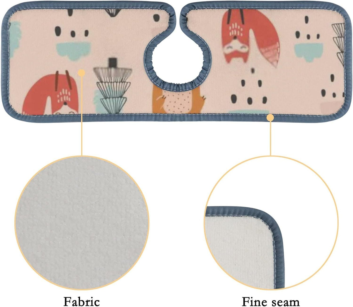 3PCS Microfiber Sink Splash Guard Drip Catcher Q681765
