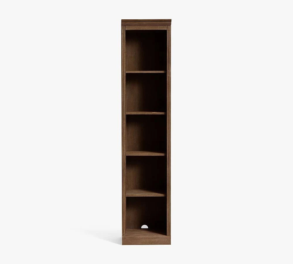 Brown Wash Narrow Bookcase J24448