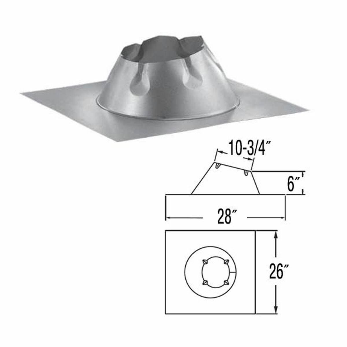6x22 Adjustable Aluminum Flashing D883