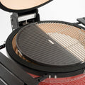 Kamado Joe Classic Joe Half Moon Cast Iron Cooking Grate + Reversible Griddle Bundle Q8767