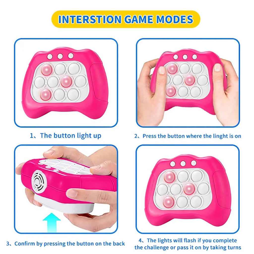 Electronic Light Up Pop Controller Handheld Game G666