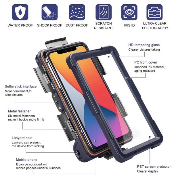 Waterproof Protective Case for Phones Up to 6.9 Inch U22092