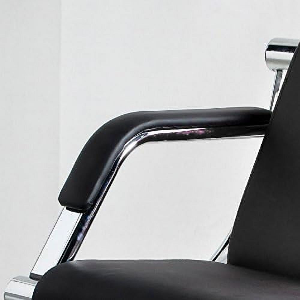 Black PU Leather Office Reception Chair P945