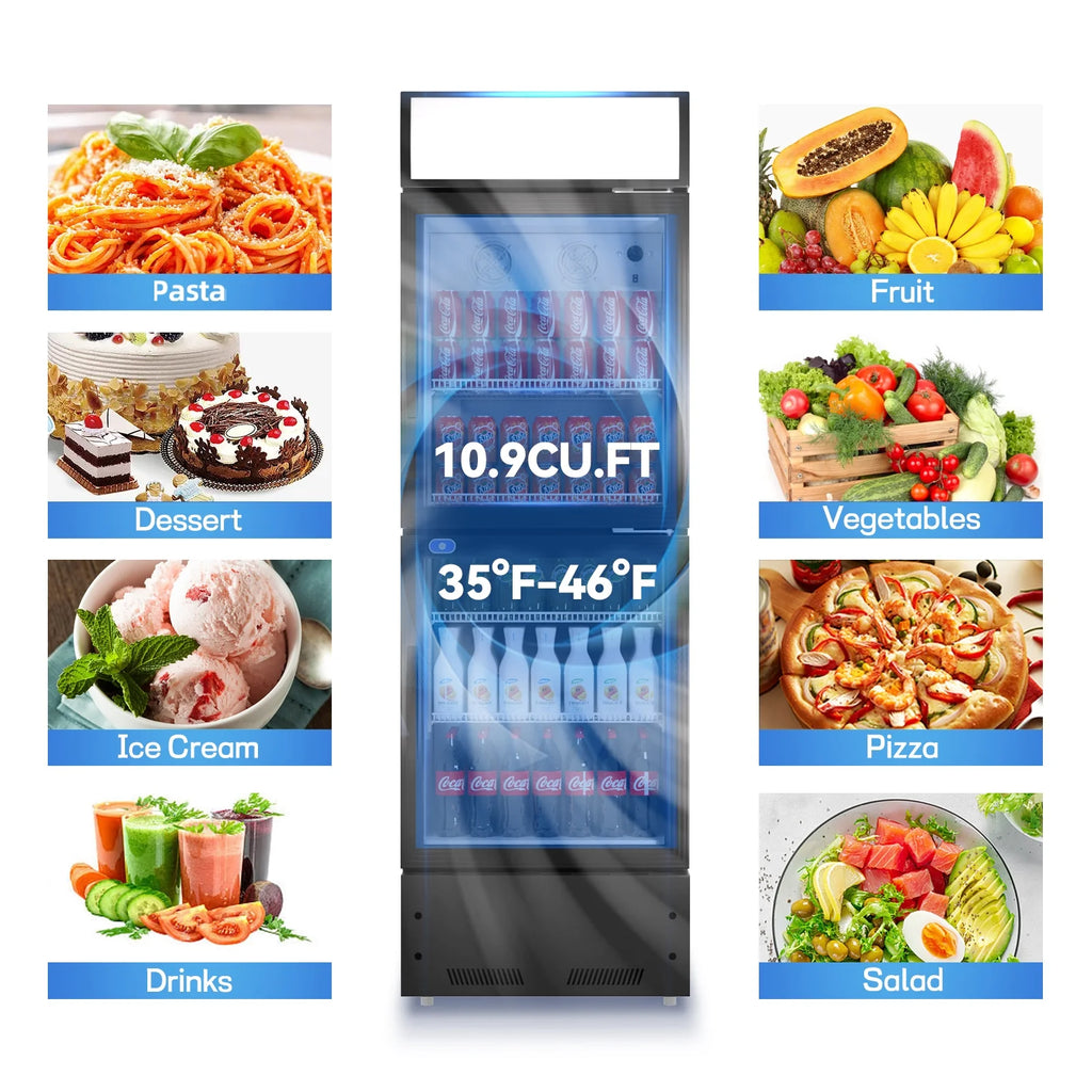 10.9 Cu.Ft Merchandising Refrigerator with Light Box X57022