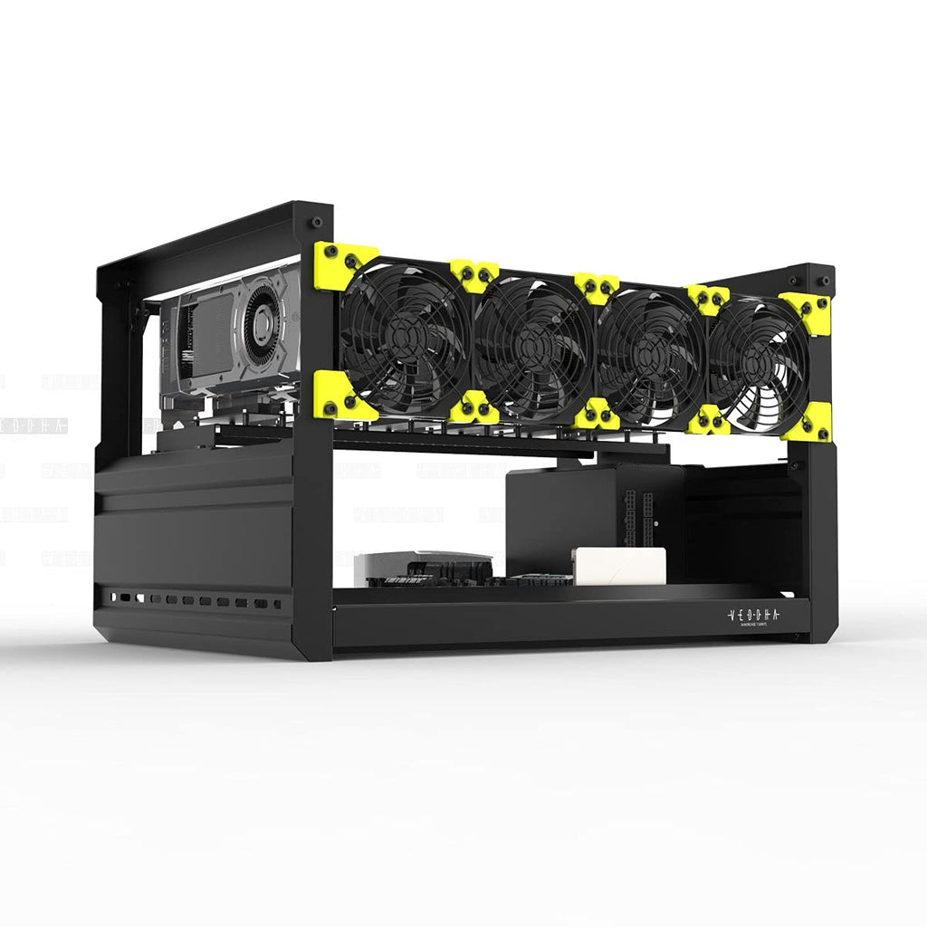 6/8 GPU Aluminum Open Air Frame Case Miner Z301