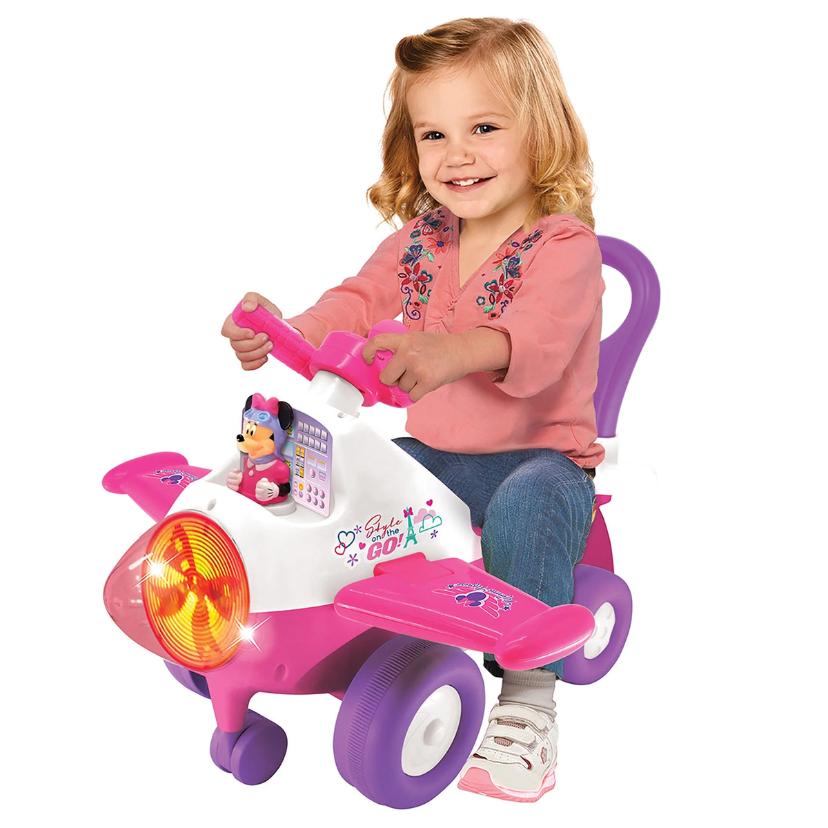 Minnie Mouse Activity Plane Kids Interactive Push Toy Car U5486