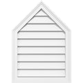 14x22W x 30x22H Peaked Top Surface Mount PVC Gable Vent T68513