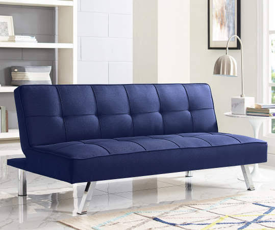 Navy Blue Convertible Sofa G71731
