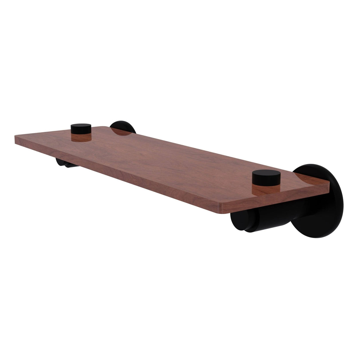 Matte Black Solid Ironwood Shelf V37906
