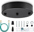 Black Steel Ceiling Canopy Kit with Hardware X62744