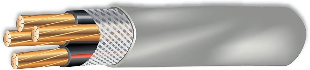 10’ 3/0-3/0-3/0-1/0 SER Copper Service Entrance Cable C4061