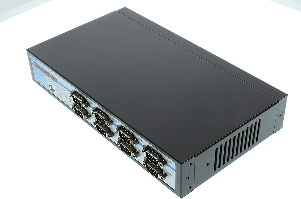 USB to Octal RS-232/422/485 Adapter Metal Case with DIN-Rail X918