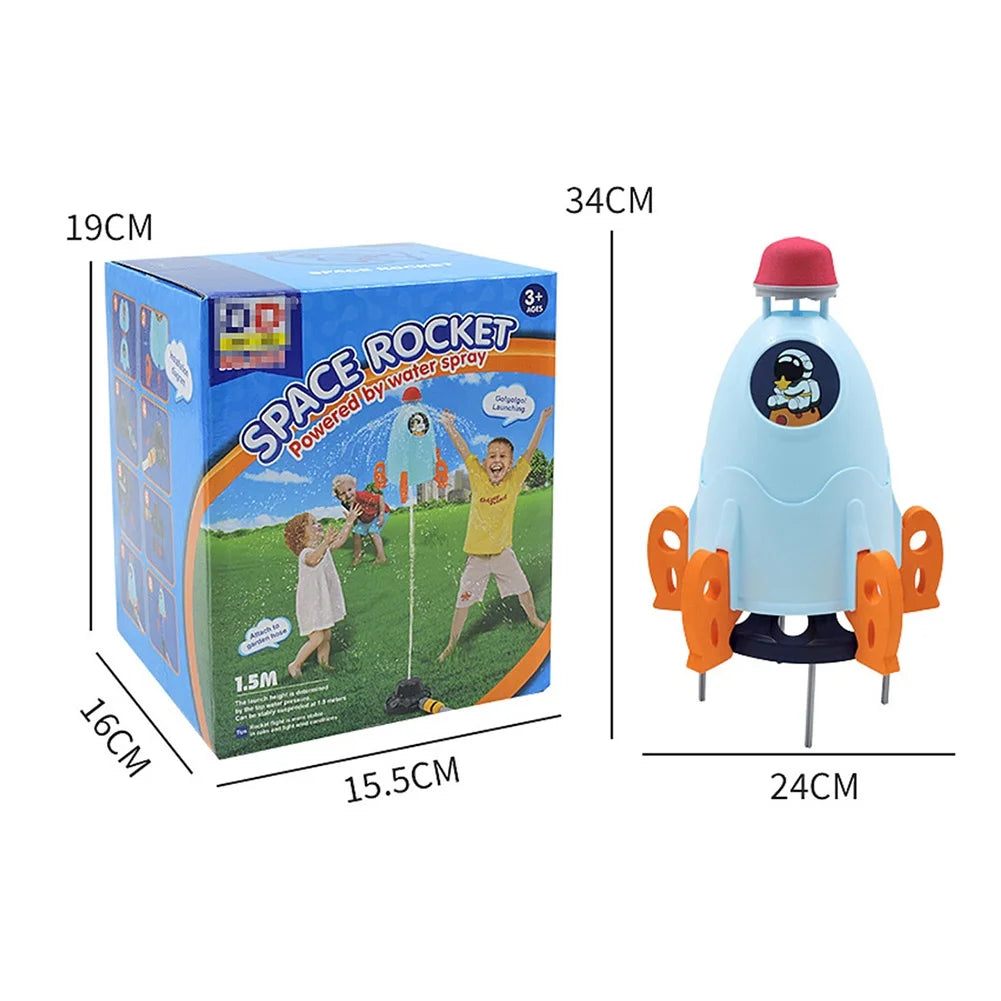 Blue Plastic Rocket Sprinkler Toy L610