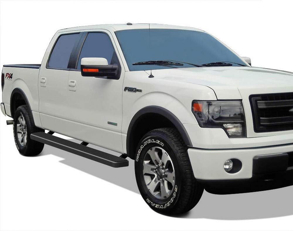 6in Black Running Boards F66563
