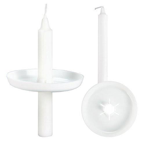 Candlelight Candles & Plastic Drip Protectors (Set of 100) X2029