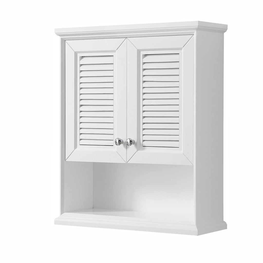 White Wall-Mounted Storage Cabinet H82464