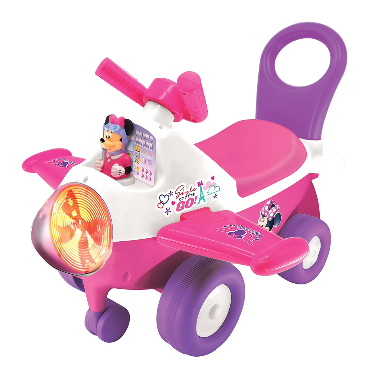 Minnie Mouse Activity Plane Kids Interactive Push Toy Car U5486