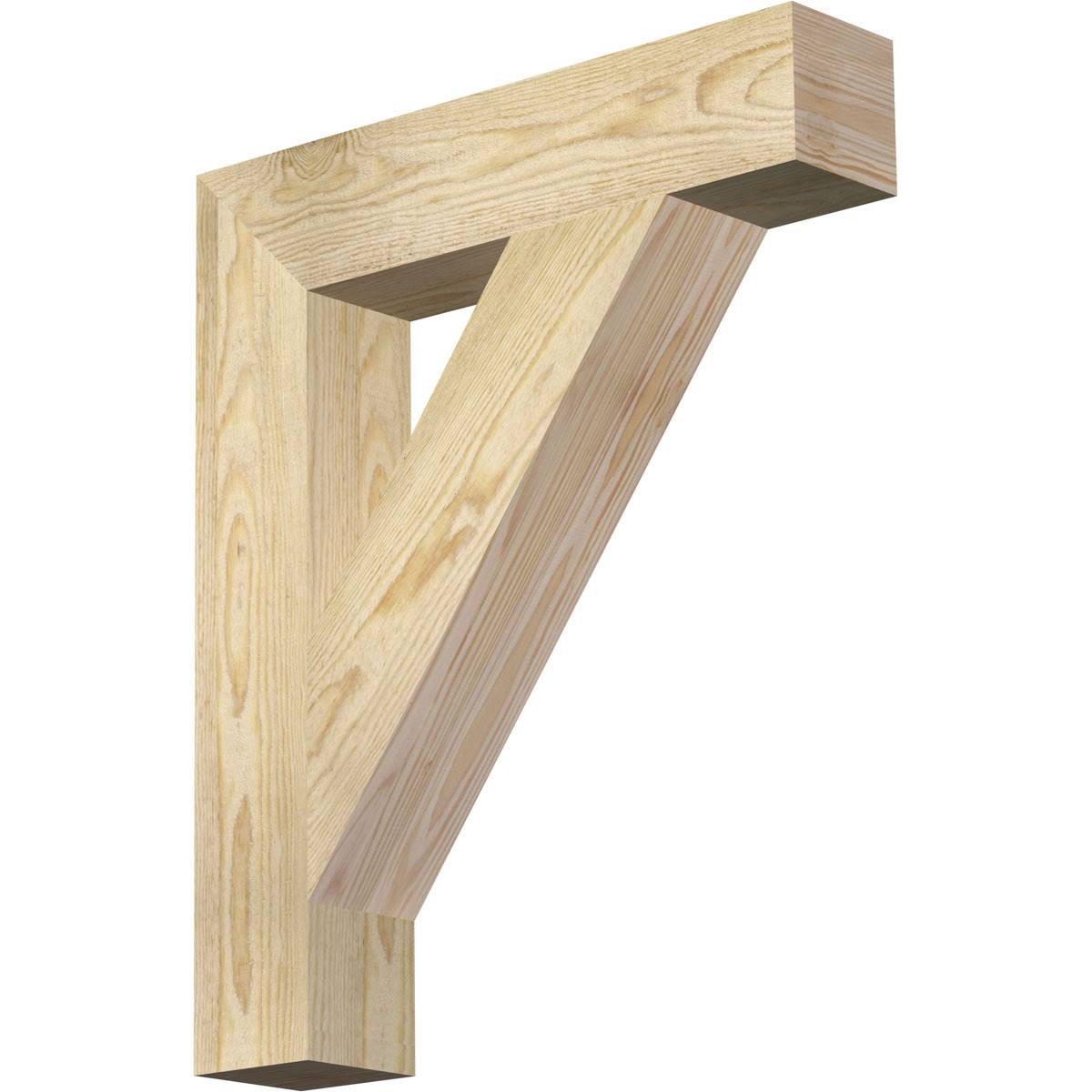 Traditional Block Rough Sawn Douglas Fir Bracket R796497