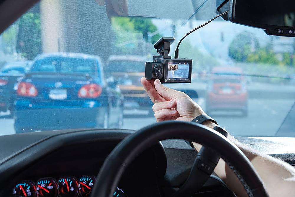 Dual-View Smart Dash Cam with Cabin-View Accessory Camera X4038