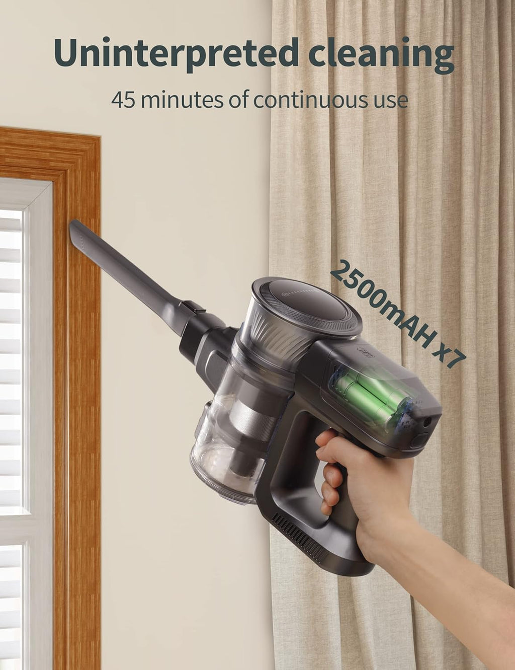 Cordless Stick Vacuum Cleaner 4 in 1, Grey P8922