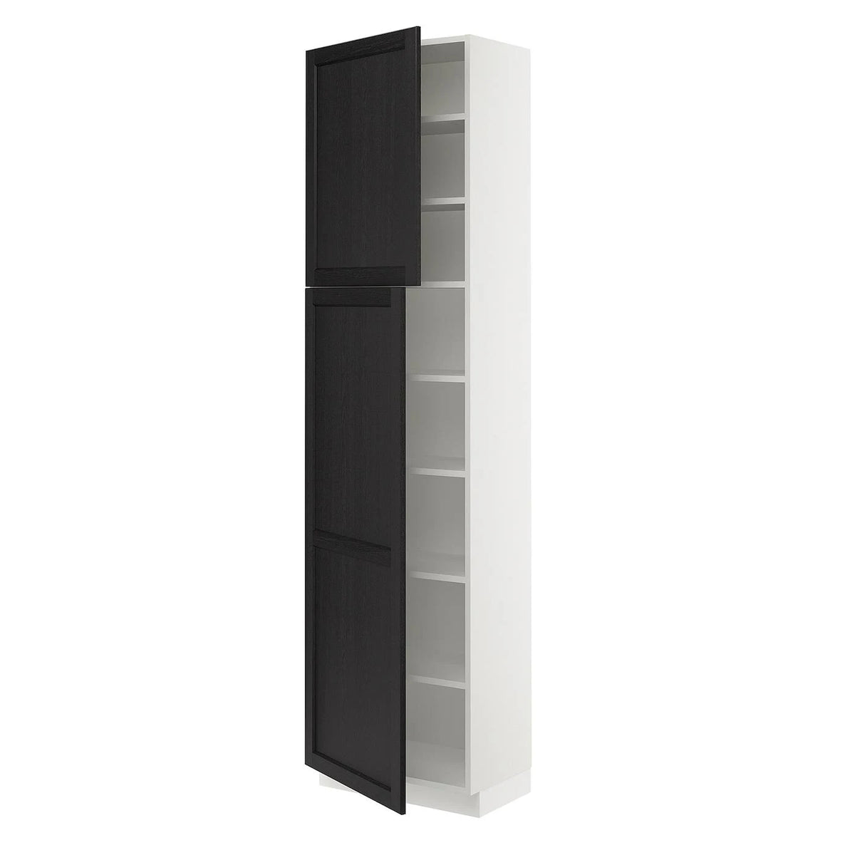White High Cabinet with Shelves and 2 Doors M66487