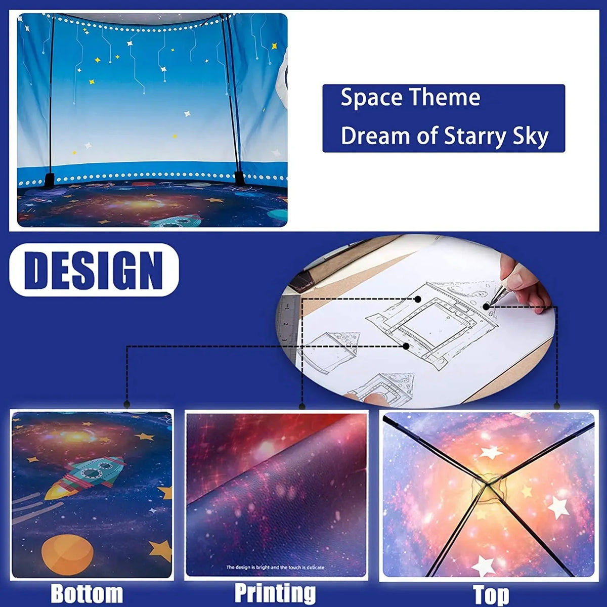 Blue Pop Up Play Tent for Children U42277