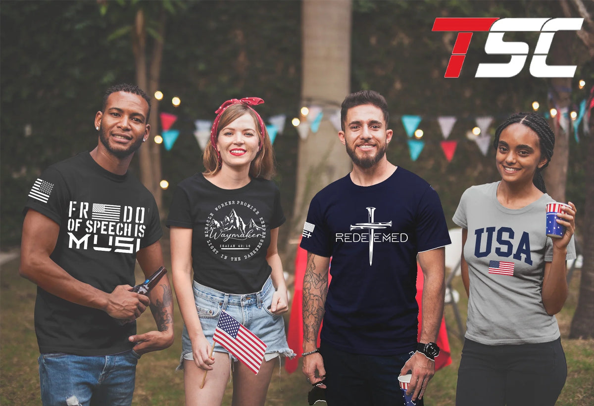 Black Christian Short Sleeve Graphic T-Shirt U696