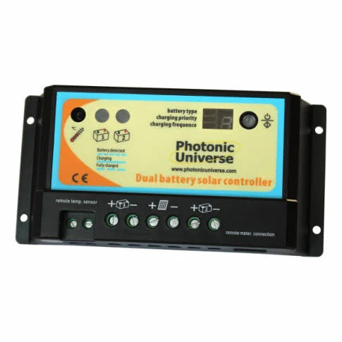 12V/24V Dual Battery Solar Charge Controller with LCD Display I927804