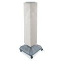 White Four-Sided Interlocking Pegboard Tower O8776