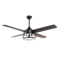 Oil Rubbed Bronze Indoor Ceiling Fan with Light and Remote Control H837322