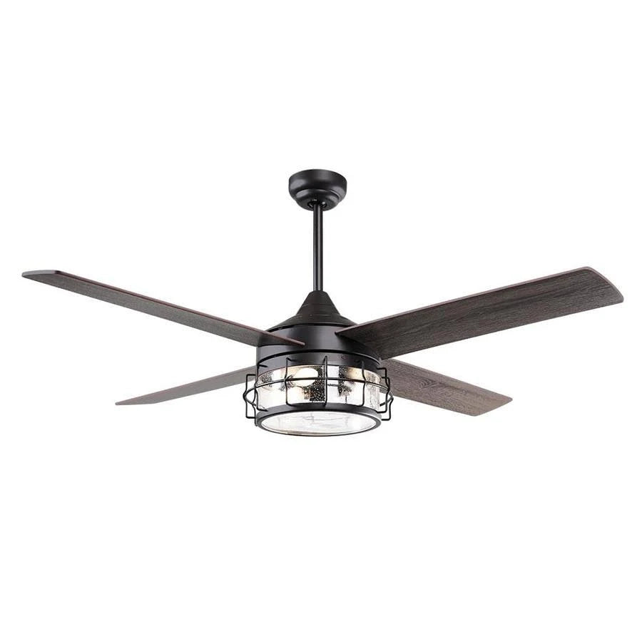 Oil Rubbed Bronze Indoor Ceiling Fan with Light and Remote Control H837322