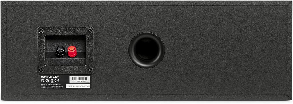 Compact Center Channel Speaker with 1 Terylene Tweeter and Dual 5.25 Woofer, Midnight Black B3861