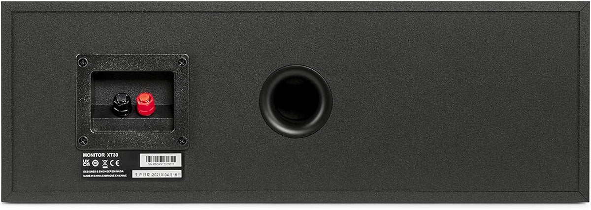 Compact Center Channel Speaker with 1 Terylene Tweeter and Dual 5.25 Woofer, Midnight Black B3861