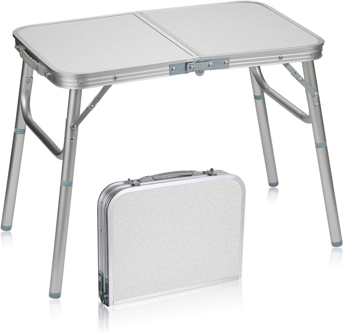 Folding Camping Table Portable Lightweight Aluminum Picnic Table M6755