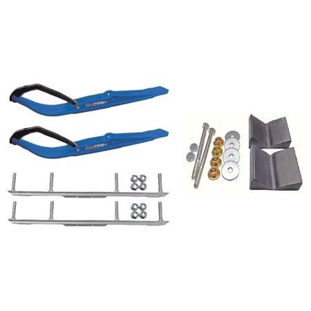 Blue Razor Snowmobile Skis with 4.5 inch Shaper Bars Complete Kit H561063