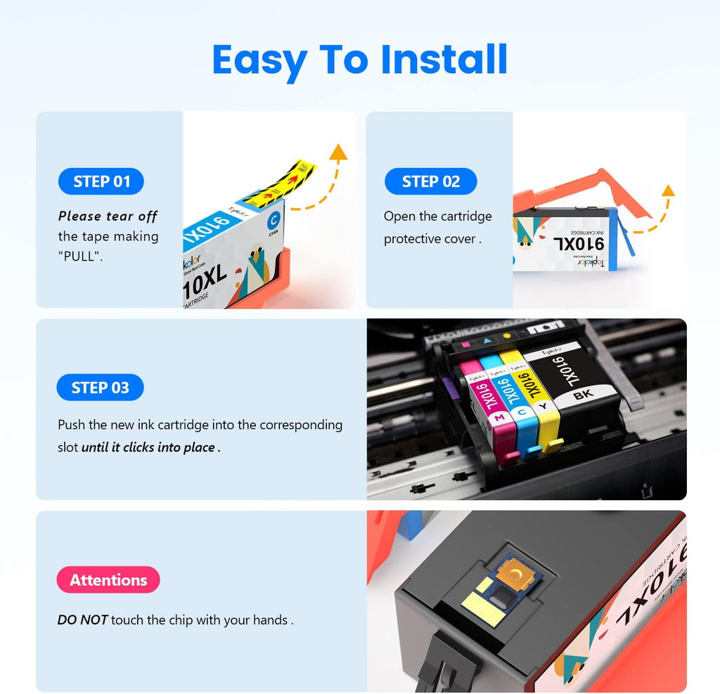 910XL Ink Cartridge 4PACK Z6266