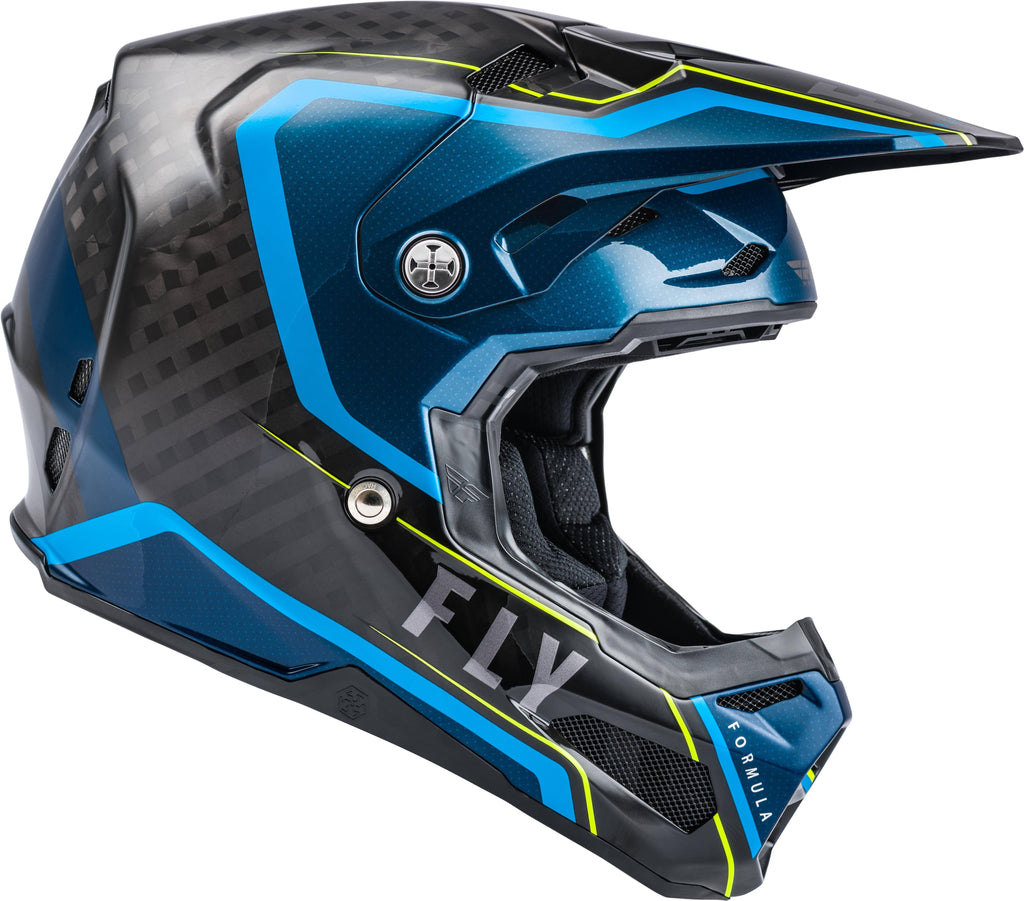Carbon Axon Black Blue Hi-Vis Youth Helmet Z404011