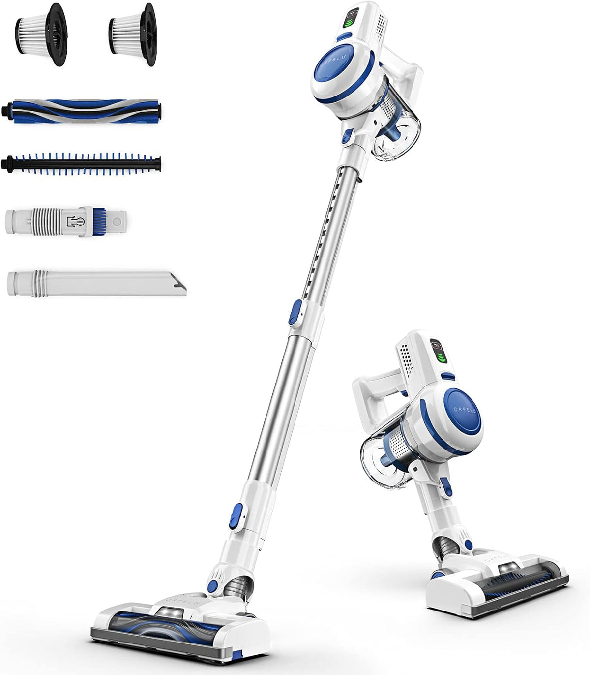 Cordless Stick Vacuum Cleaner 6 in 1 Blue & Silver X5311