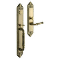 Satin Brass and Black Dummy Handleset Trim Set V770