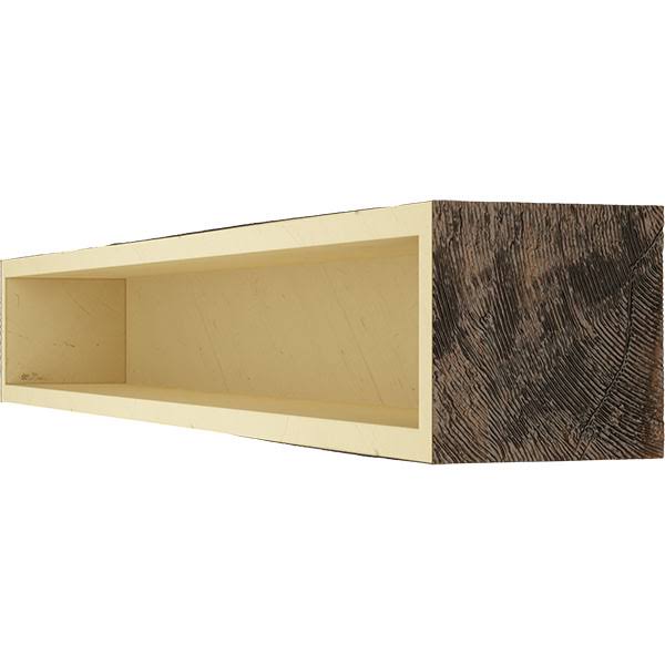 Rough Sawn Faux Wood Fireplace Mantel R828