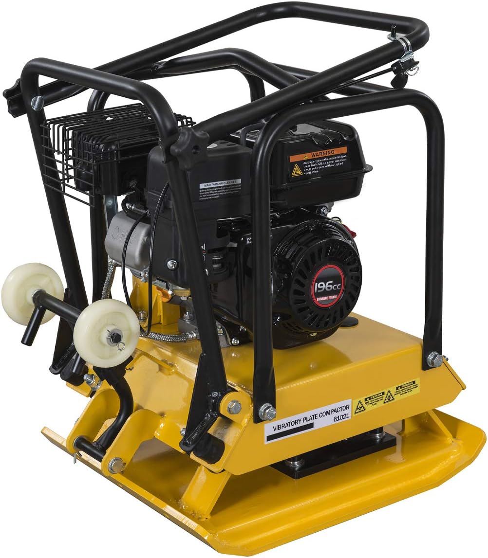 6.5hp Walk Behind Plate Compactor with Foldable Handle W4209
