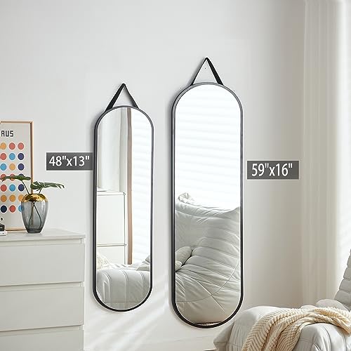 Full Length Wood Hanging Wall Mirror A621