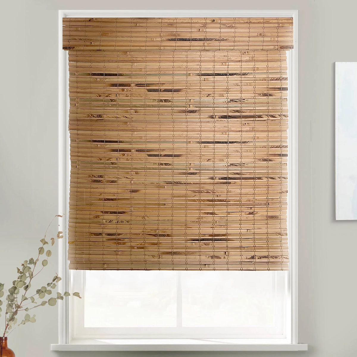 Bamboo Roman Shades 37"W X 60"H G41673