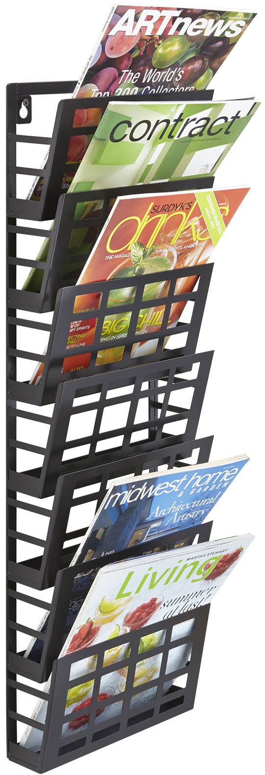 7 Pocket Grid Magazine Rack F17395