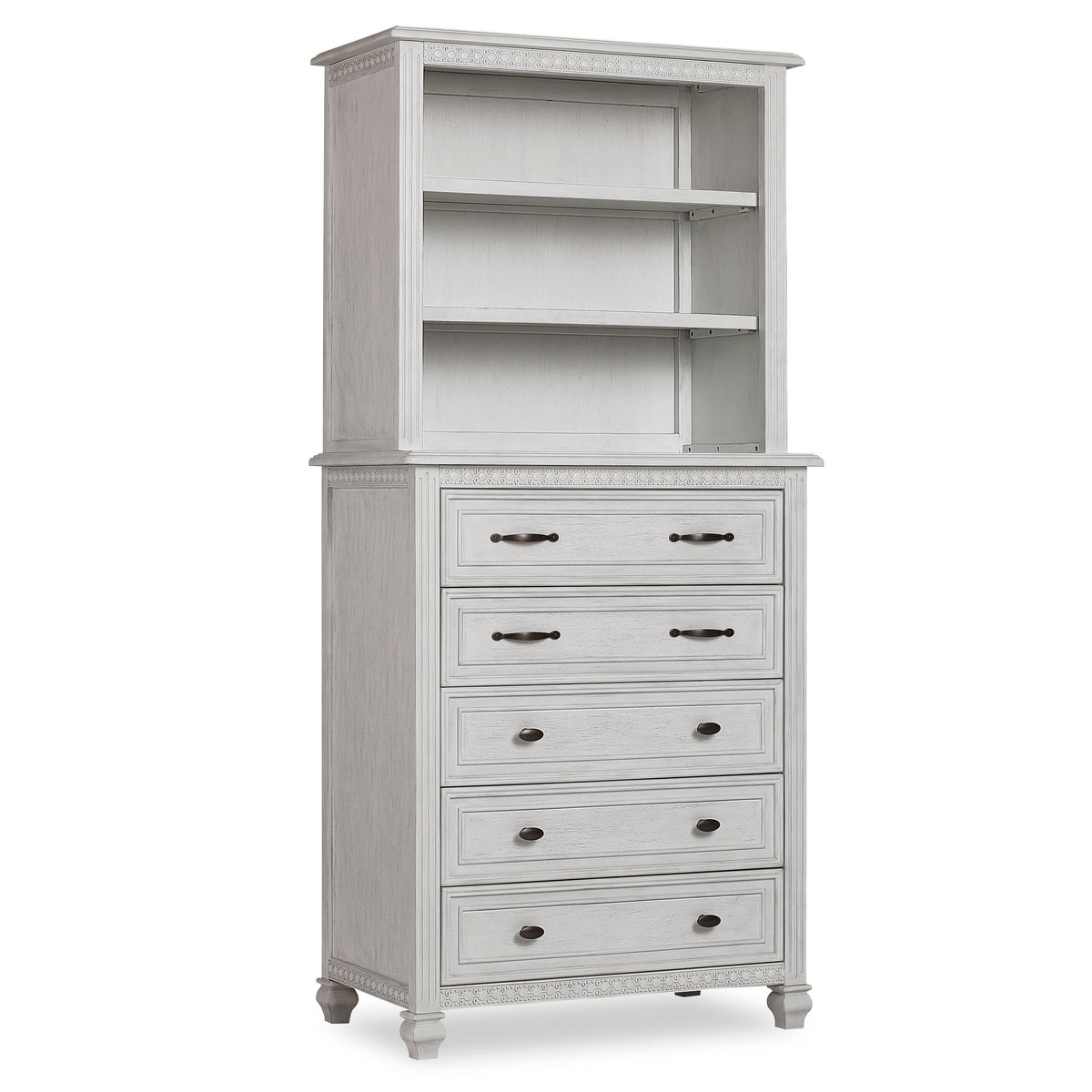 Antique Grey Mist Mini Hutch Bookcase D43192